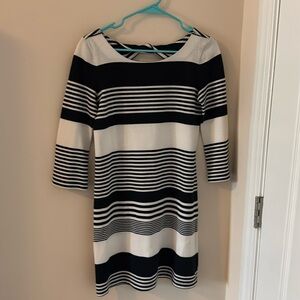 Lily Pulitzer Striped Navy White Dress Small EUC